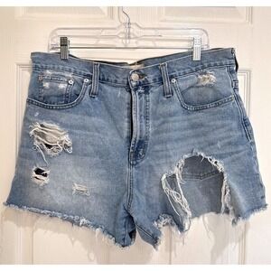 Madewell Denim Jeans Light‎ Wash Distressed High Rise
